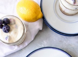 Gâteau au fromage sous vide au citron et aux bleuets 