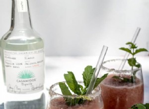 Margarita glacée à la pastèque et à la menthe 