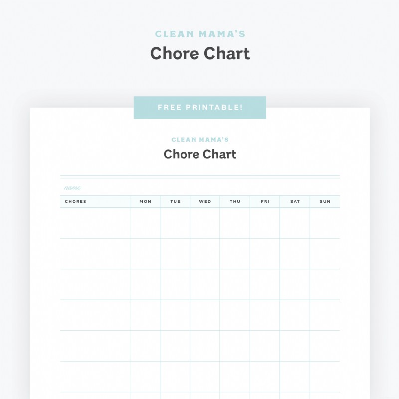 Montrez à vos enfants comment nettoyer + tableau de corvée imprimable gratuit 